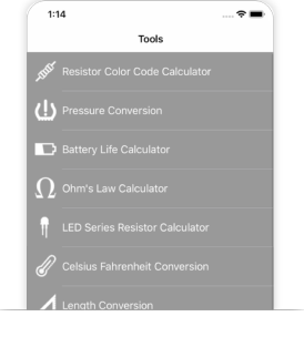 Bruk DigiKey sine kalkulatorer