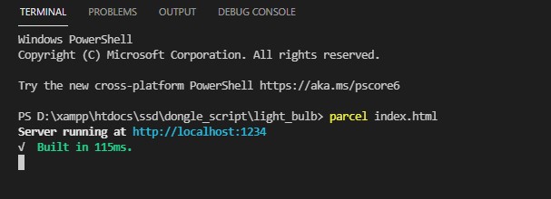 BLE enabled light bulb tutorial with javascript